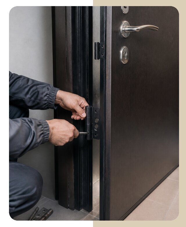 Замена петель входной двери в Похвистневе по цене от 3588 р. | ДвериЛегко-Пхв