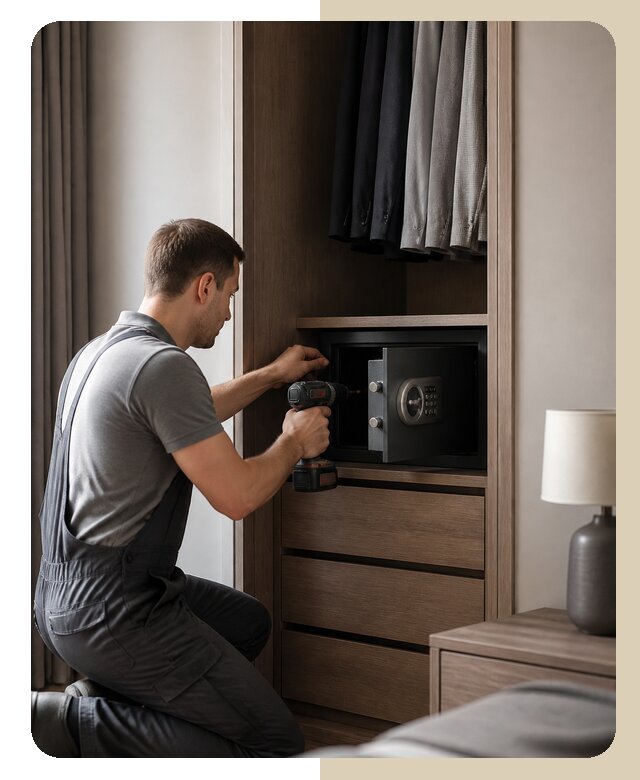 Установка сейфа в шкафу в Похвистневе от 4613 р. | ДвериЛегко-Пхв