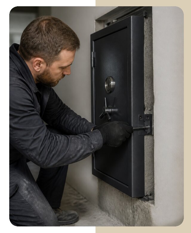 Монтаж сейфа в нишу в Похвистневе по цене от 5639 р. | ДвериЛегко-Пхв